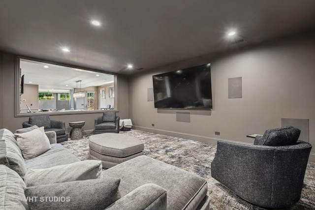 14 Vandenbergh Dr, South Barrington, IL 60010 - home theater room with recessed lighting