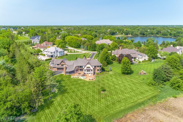 14 Vandenbergh Dr, South Barrington, IL 60010 - aerial view of a nearby body of water