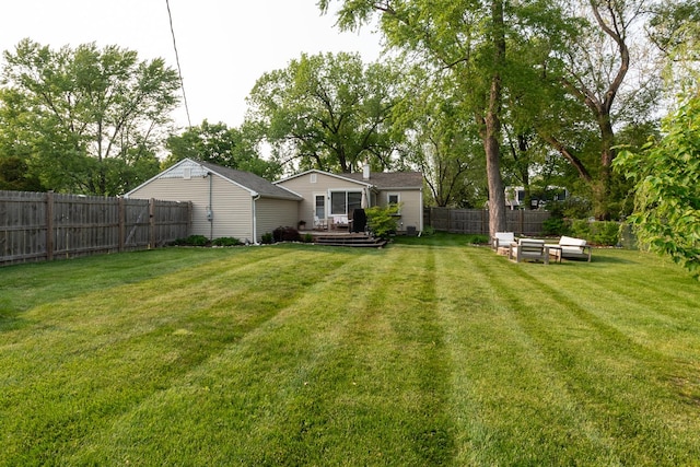 307 Highland Rd, Grayslake, IL 60030 - fenced backyard with a deck