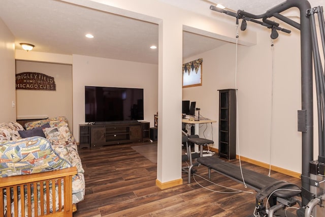 5 Tatiana Ct, Bloomington, IL 61704 - living room featuring wood finished floors and recessed lighting