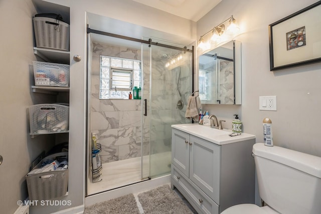 945 Elgin Ave, Forest Park, IL 60130 - full bath featuring vanity and a marble finish shower
