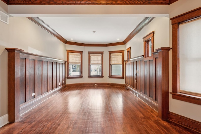 4248 N Sawyer Ave, Chicago, IL 60618 - spare room featuring wood finished floors, ornamental molding, and baseboards