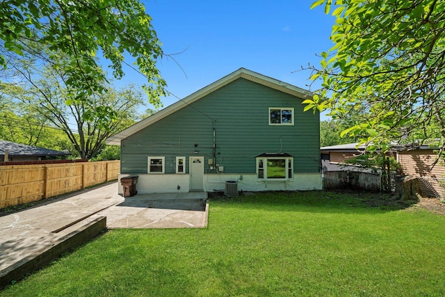 176 Monee Rd, Park Forest, IL 60466 - rear view of house featuring a patio area and central AC