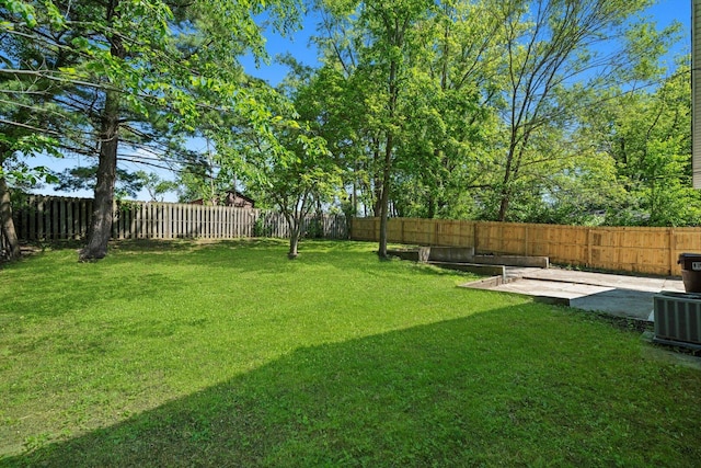 176 Monee Rd, Park Forest, IL 60466 - view of yard with a patio and central AC unit