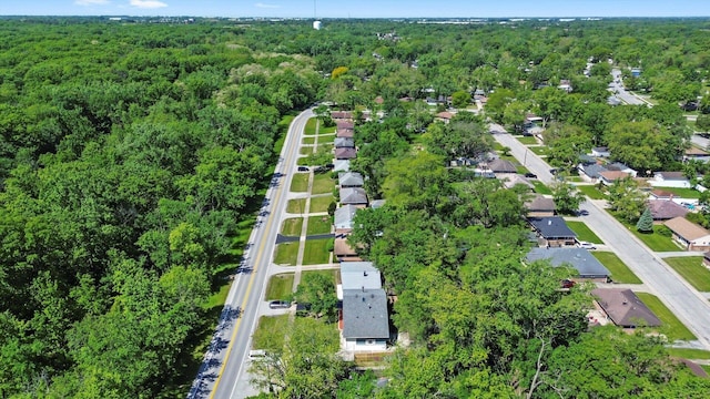 176 Monee Rd, Park Forest, IL 60466 - aerial view of property and surrounding area featuring a heavily wooded area