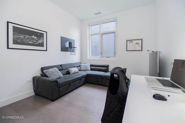 367 W Locust St Unit 202, Chicago, IL 60610 - living room with wood finished floors and baseboards