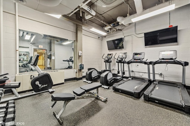 1850 N Clark St Unit 2106, Chicago, IL 60614 - view of gym