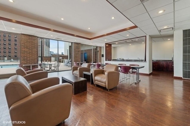 1850 N Clark St Unit 2106, Chicago, IL 60614 - common area with floor to ceiling windows and recessed lighting