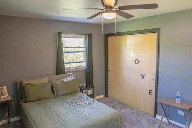 34 E 159th St, South Holland, IL 60473 - carpeted bedroom with a ceiling fan, baseboards, and a closet