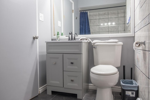 34 E 159th St, South Holland, IL 60473 - full bathroom featuring toilet, tile patterned floors, and vanity