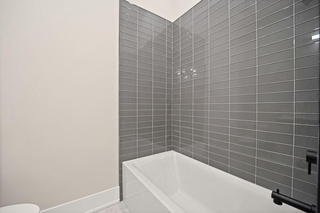 4343 N Richmond Ave Unit 3N, Chicago, IL 60618 - full bath with baseboards, shower / bath combination, and toilet