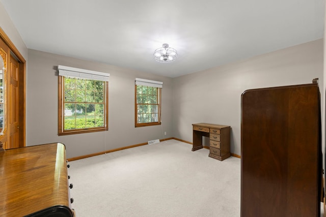 1527 62nd St, Downers Grove, IL 60516 - unfurnished bedroom with carpet and a chandelier
