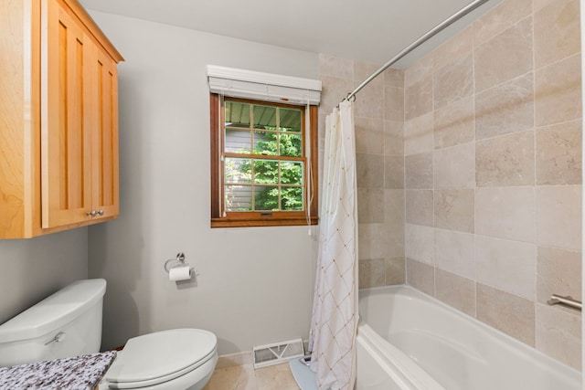 1527 62nd St, Downers Grove, IL 60516 - full bathroom with shower / bath combo and tile patterned flooring