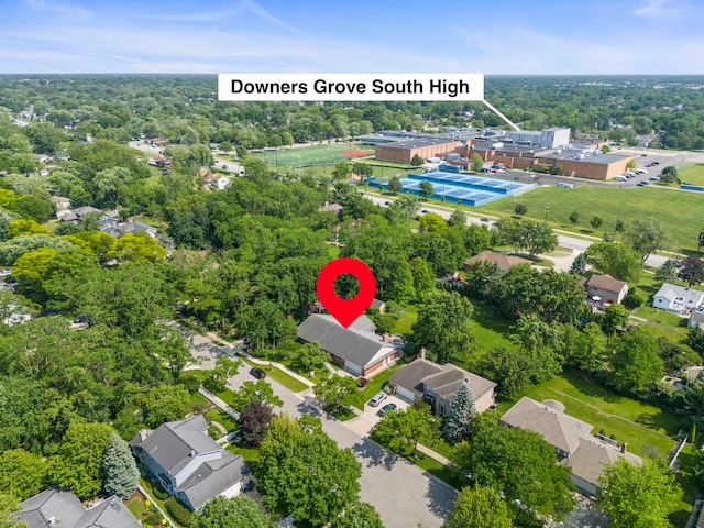 1527 62nd St, Downers Grove, IL 60516 - aerial view