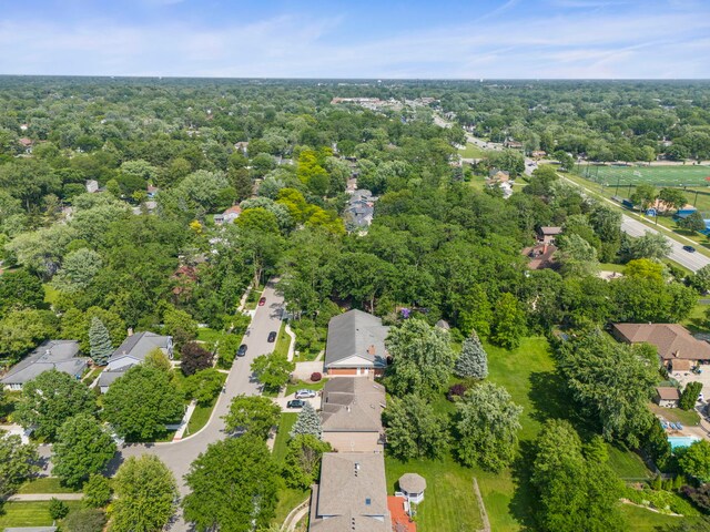 1527 62nd St, Downers Grove, IL 60516 - aerial view of property and surrounding area featuring nearby suburban area
