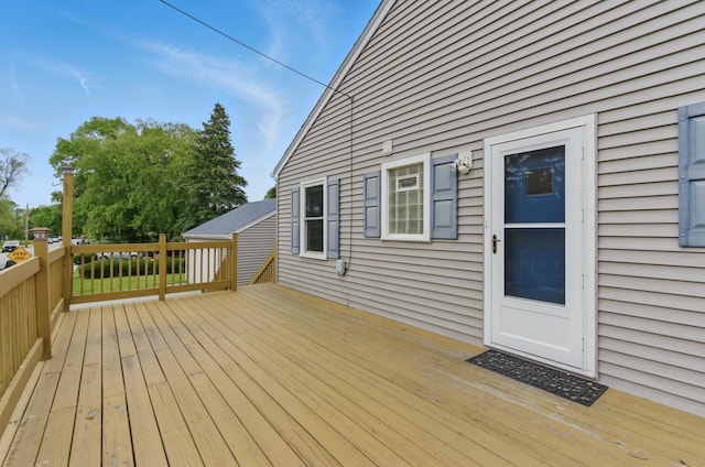 2236 Thornton Lansing Rd, Lansing, IL 60438 - view of wooden deck