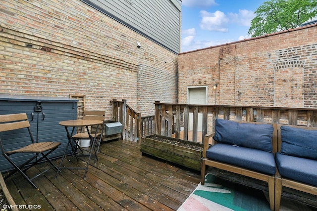 1956 W Bradley Pl Unit 2W, Chicago, IL 60613 - view of wooden deck