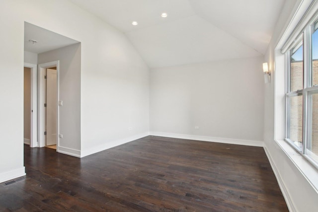 4637 S Michigan Ave, Chicago, IL 60653 - bonus room featuring lofted ceiling, wood finished floors, baseboards, and recessed lighting