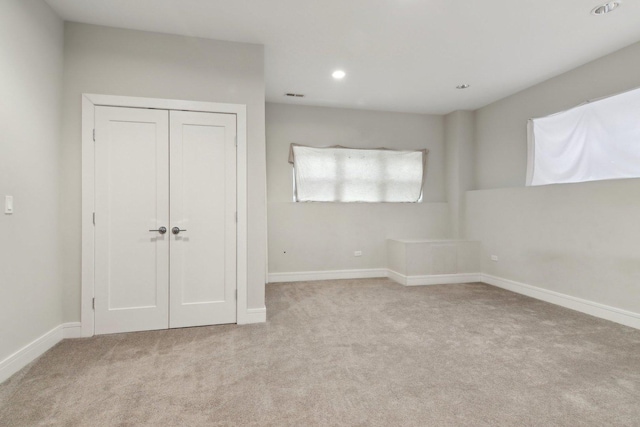 4637 S Michigan Ave, Chicago, IL 60653 - unfurnished bedroom with carpet, baseboards, a closet, and recessed lighting