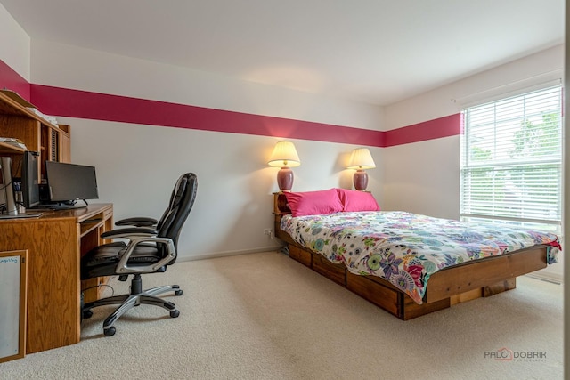 1430 Mcclellan Ct, Lindenhurst, IL 60046 - bedroom with carpet floors, a desk, and baseboards