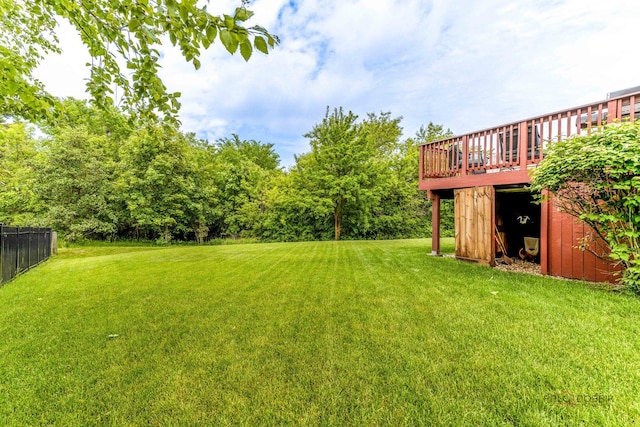 1430 Mcclellan Ct, Lindenhurst, IL 60046 - view of yard with a wooden deck