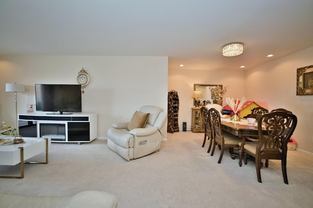 4901 Golf Rd Unit 310, Skokie, IL 60077 - carpeted living room featuring recessed lighting and baseboards