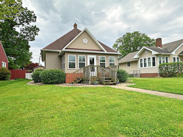 117 W 9th St, Streator, IL 61364 - view of front of home featuring a chimney