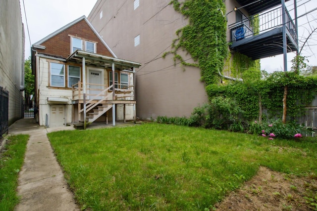 2244 W Irving Park Rd, Chicago, IL 60618 - view of front of property featuring stairs, a porch, and brick siding