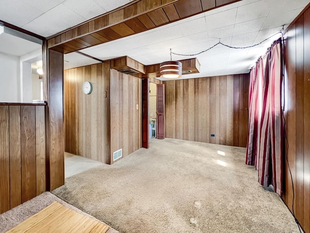 2519 Apache Ave, Sauk Village, IL 60411 - carpeted spare room featuring wooden walls