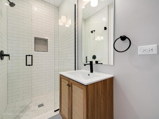 2902 N Seeley Ave, Chicago, IL 60618 - bathroom with a shower stall and vanity