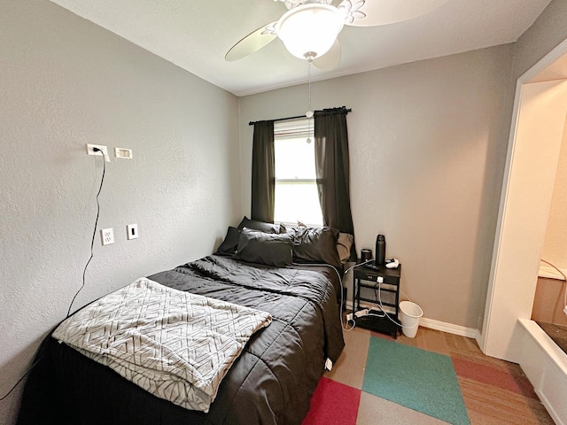 1003 Bazore St, Streator, IL 61364 - bedroom with ceiling fan and baseboards