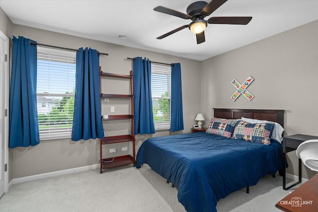 13214 Sunderlin Rd, Plainfield, IL 60585 - bedroom featuring baseboards, carpet flooring, and ceiling fan