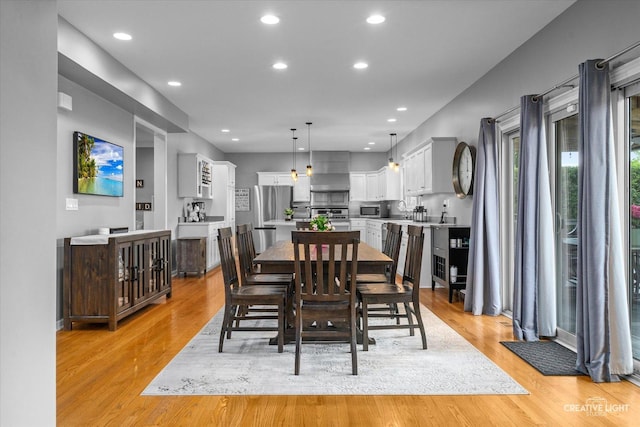 13214 Sunderlin Rd, Plainfield, IL 60585 - dining room with light wood-style floors and recessed lighting