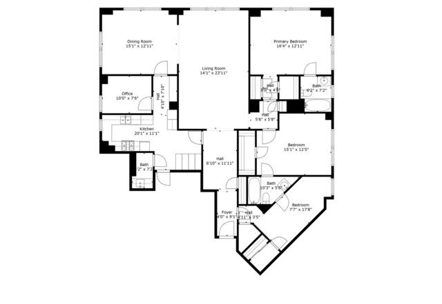 5555 N Sheridan Rd Unit 507, Chicago, IL 60640 - home floor plan
