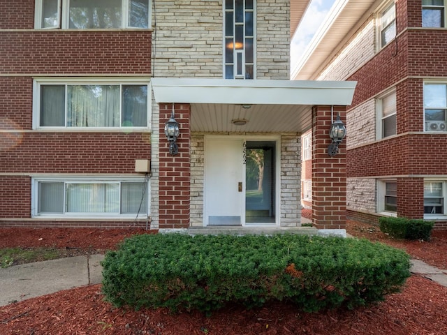 6862 W Lode Dr Unit 3A, Worth, IL 60482 - property entrance featuring brick siding