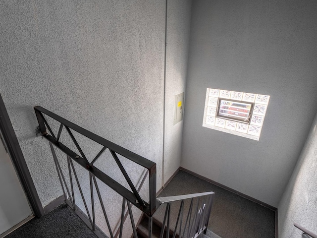 6862 W Lode Dr Unit 3A, Worth, IL 60482 - stairs featuring carpet floors and baseboards