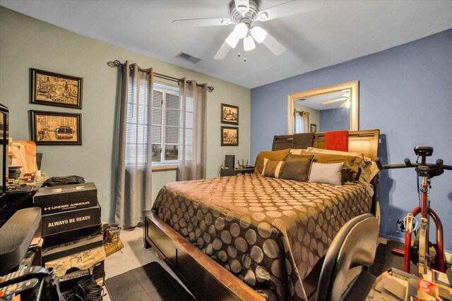 6719 W White Tailed Ln Unit 3E, Tinley Park, IL 60477 - carpeted bedroom with ceiling fan