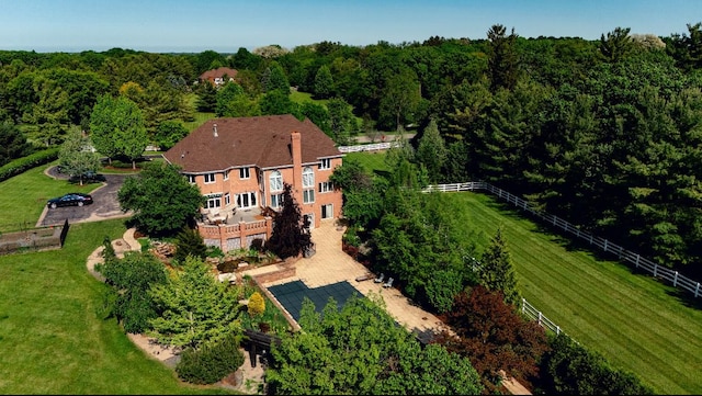 11 Moate Ln, Barrington Hills, IL 60010 - aerial view of property's location featuring a forest