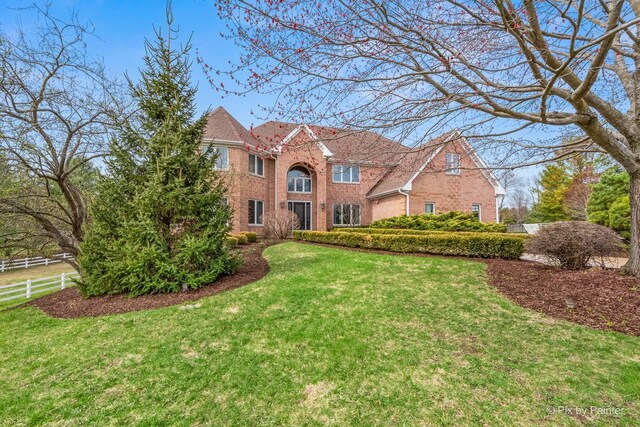 11 Moate Ln, Barrington Hills, IL 60010 - traditional-style home with brick siding