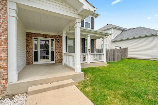 8013 Shady Oak Rd, Joliet, IL 60431 - property entrance featuring a porch and brick siding