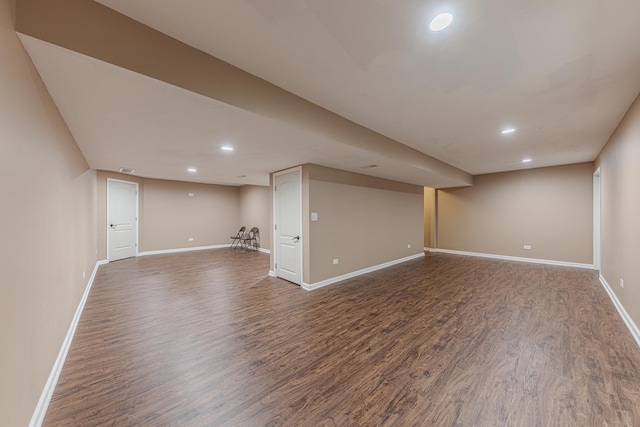 10749 Revere Cir, Mokena, IL 60448 - finished basement featuring wood finished floors and recessed lighting
