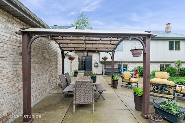 13103 W Beaver Lake Dr, Homer Glen, IL 60491 - view of patio featuring a gazebo