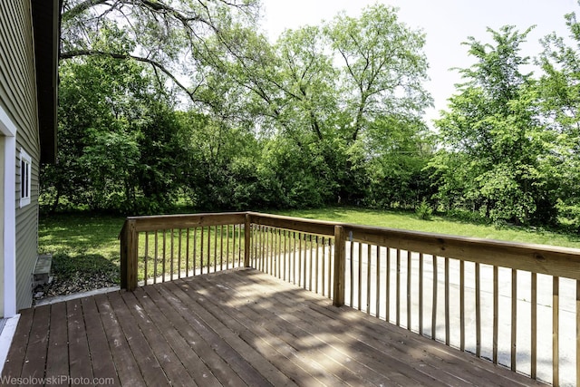 23314 W Liberty Ave, Lake Villa, IL 60046 - wooden terrace featuring a lawn