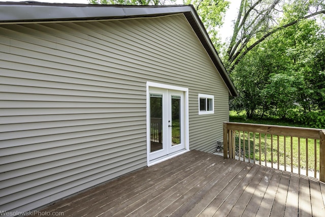23314 W Liberty Ave, Lake Villa, IL 60046 - wooden terrace featuring french doors