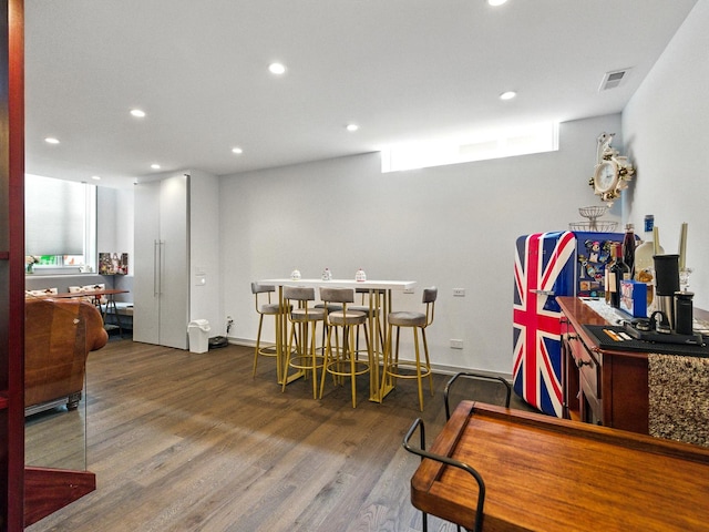 7415 W Main St, Niles, IL 60714 - dining space with wood finished floors and recessed lighting