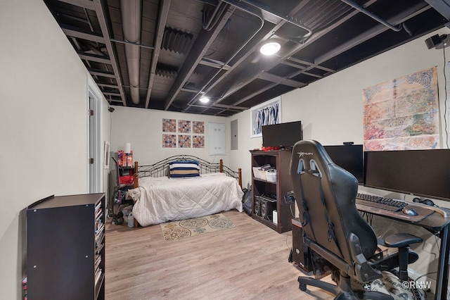 735 S Spring Rd, Elmhurst, IL 60126 - bedroom featuring wood finished floors and electric panel