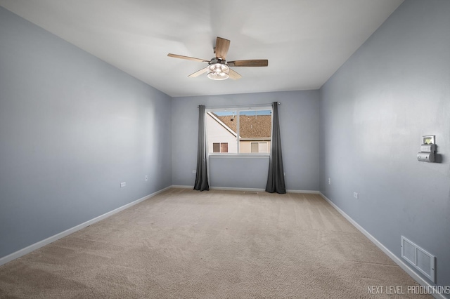 3023 Saganashkee Ln, Naperville, IL 60564 - empty room with ceiling fan, carpet, and baseboards