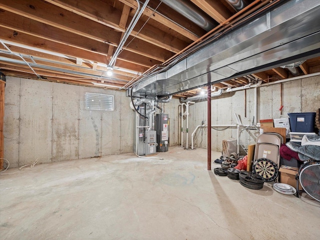 3445 W 114th St, Chicago, IL 60655 - unfinished basement with water heater and heating unit