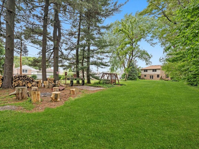 3445 W 114th St, Chicago, IL 60655 - view of green lawn with a playground