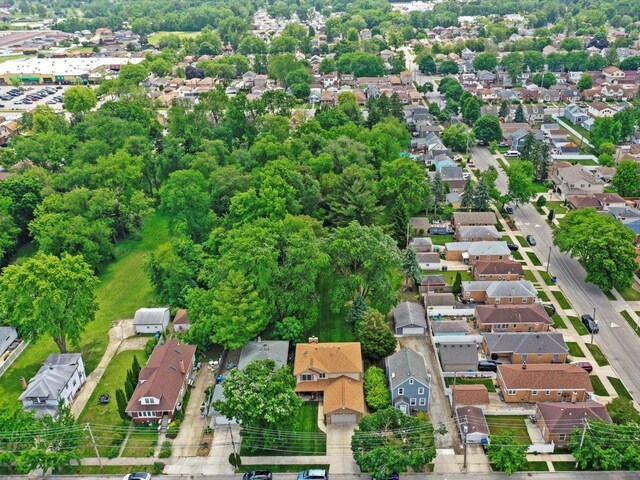 3445 W 114th St, Chicago, IL 60655 - aerial view of property and surrounding area featuring nearby suburban area